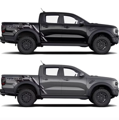 Blackout Bedside, Tailgate & Bumper Decal Kit for Ford Ranger (2022–2024) | Precut Vinyl Graphics