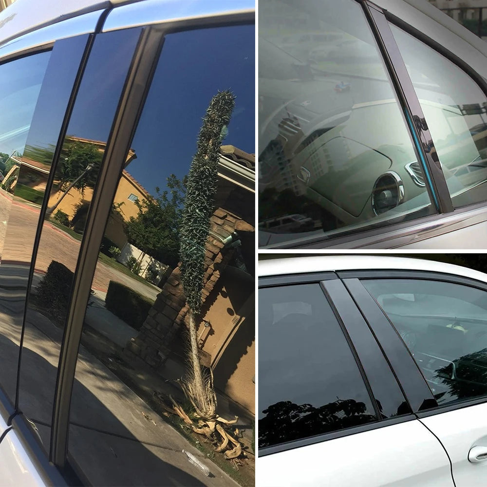 Gloss Black Pillar Post Door Trim for Honda Accord (2008–2012) | 6pc