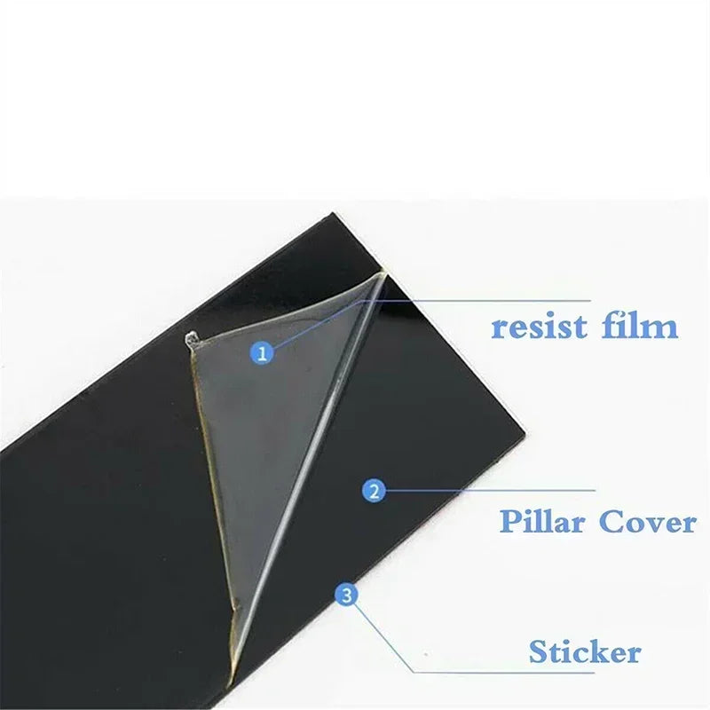 6pcs Window Door Column B C Pillar Post Cover Trim For Mercedes Benz A Class W169 5-Door Hatchback 2005-2012 Decoration Stickers