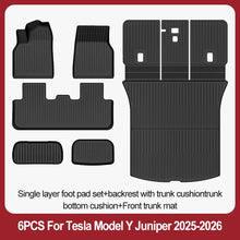 Cargar imagen en el visor de la galería, TPE Floor Mats &amp; Luggage Mat for Tesla Model Y Juniper Premium / Performance (2025+) | All-Weather Set