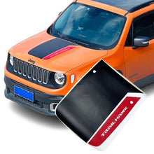 Load image into Gallery viewer, Matte Black TrailHawk Hood Decal for Jeep Renegade (2014–2023) | Precut Vinyl Graphics