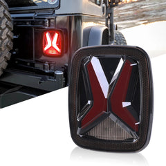 Rear LED Tail Lights for Jeep Wrangler CJ/TJ/YJ (1998–2006) | Universal X-Shape CE/DOT/EMARK