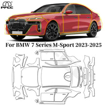 Load image into Gallery viewer, Precut PPF for BMW 7 Series G70 / M Sport (2023–2025) | TPU Paint Protection Film Clear Bra