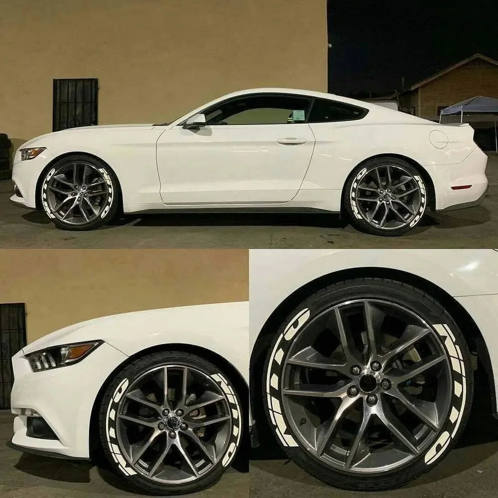 NITTO 3D Waterproof Tire Wheel Lettering Sticker | OLPAY Personalized