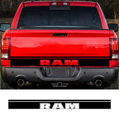 Rear Tailgate Letter Graphic Decal for Dodge RAM 1500 / 2500 | Custom Vinyl Truck Sticker