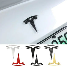 Cargar imagen en el visor de la galería, Zinc Alloy Front Hood Logo Sticker for Tesla Model 3 / Model Y | Auto Body Styling Emblem