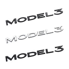 Cargar imagen en el visor de la galería, Original 3D ABS Letter Logo Emblem for Tesla Model 3 / Model Y | Rear Tailgate Trunk Badge
