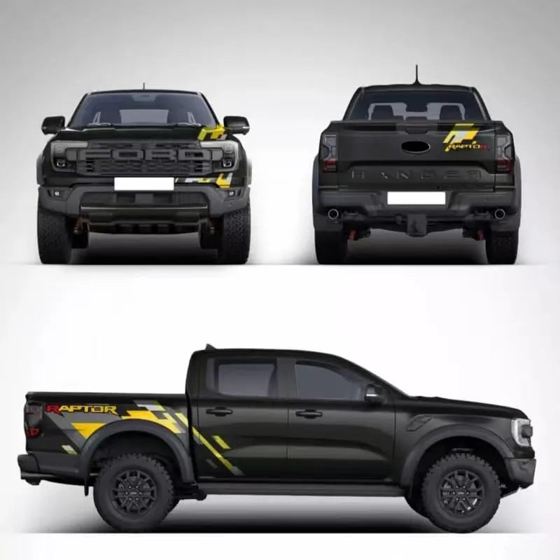 Full-Body Modified Sport Vinyl Decal Kit for Ford Ranger Raptor (2024) | Custom KK Wrap