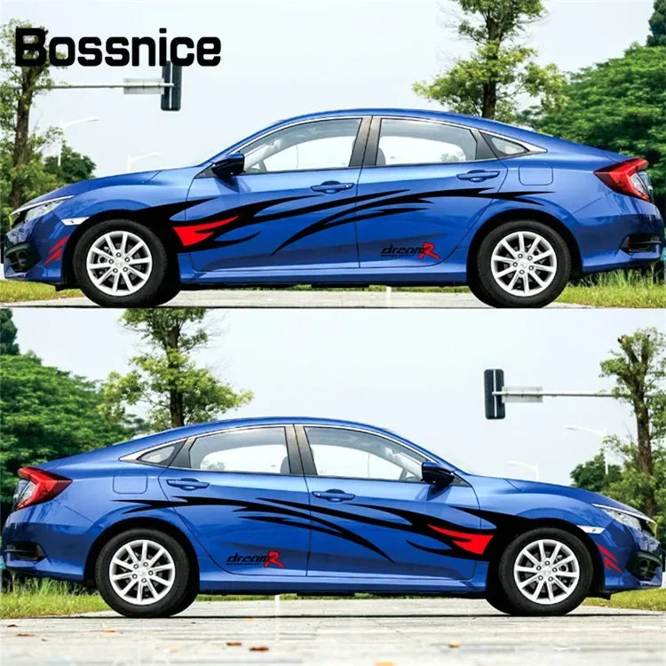 Flame Graphics Vinyl Car Sticker - Universal Waterproof Auto Body Decoration