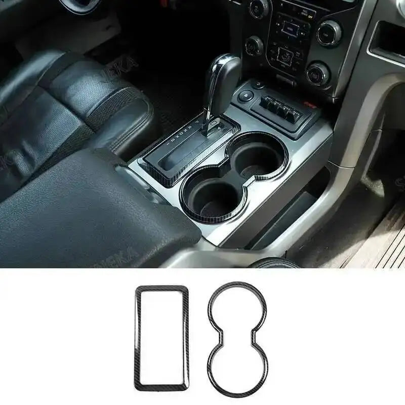 Carbon Fiber Grain Interior Decoration Cover Stickers for Ford F-150 | SHINEKA Color Change Kit