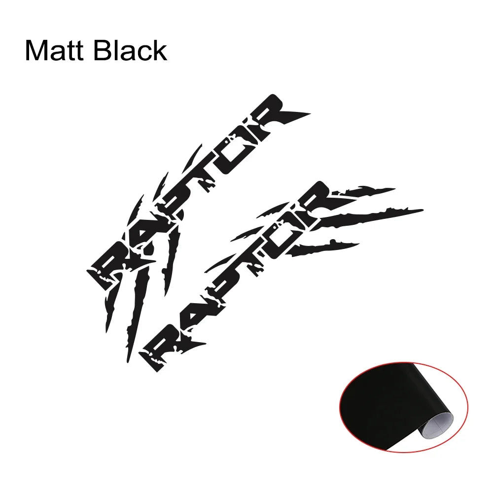 Claw Style Truck Bed Side Decal for Ford F-150 / Ranger Raptor | Pickup Vinyl Graphics 2-Pack