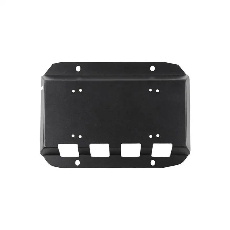 Tailgate Exhaust Cover Plate Spare Tire Exhaust Port License Plate License Plate Holder fit for Jeep Wrangler JK JL 2007-2017