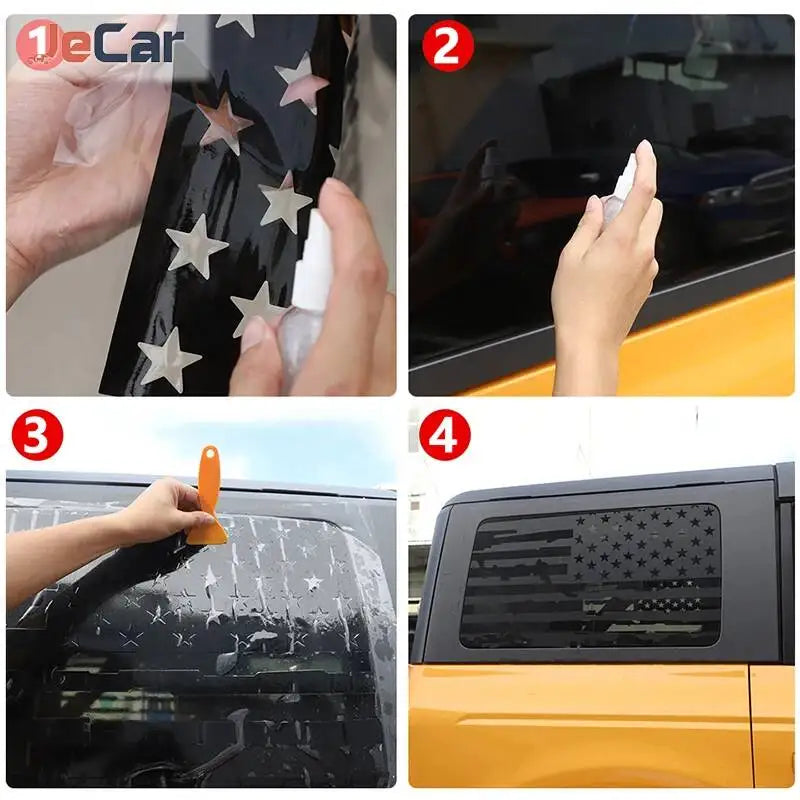 Rear Window Tint Decal Ornament for Ford Bronco (2021+) | PVC Privacy Sticker