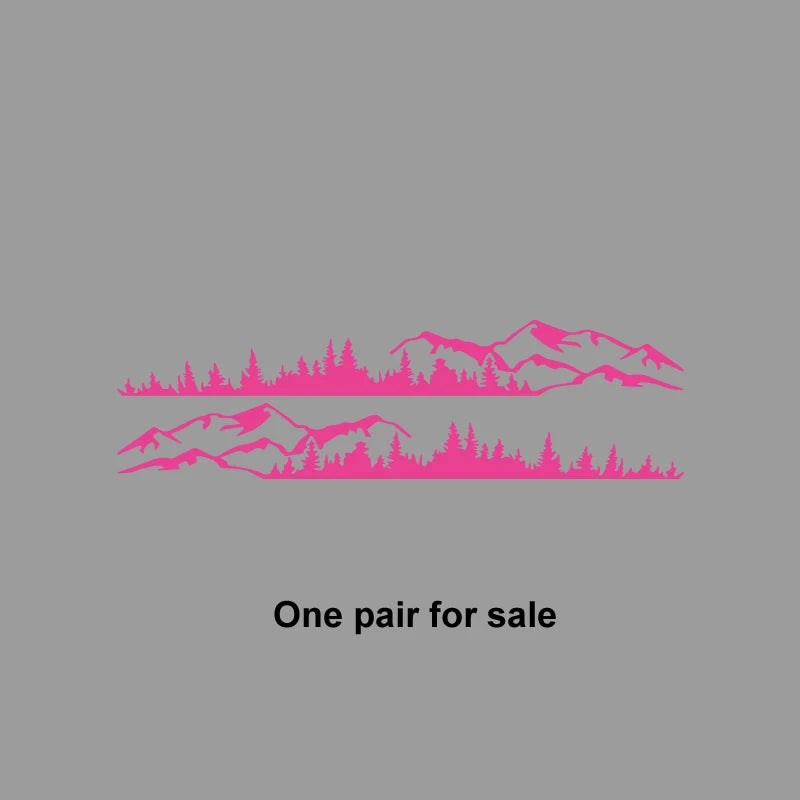 Hills & Forest Scene Adventure Decal | Outdoor Nature Vinyl Sticker for Cars, Trucks & More