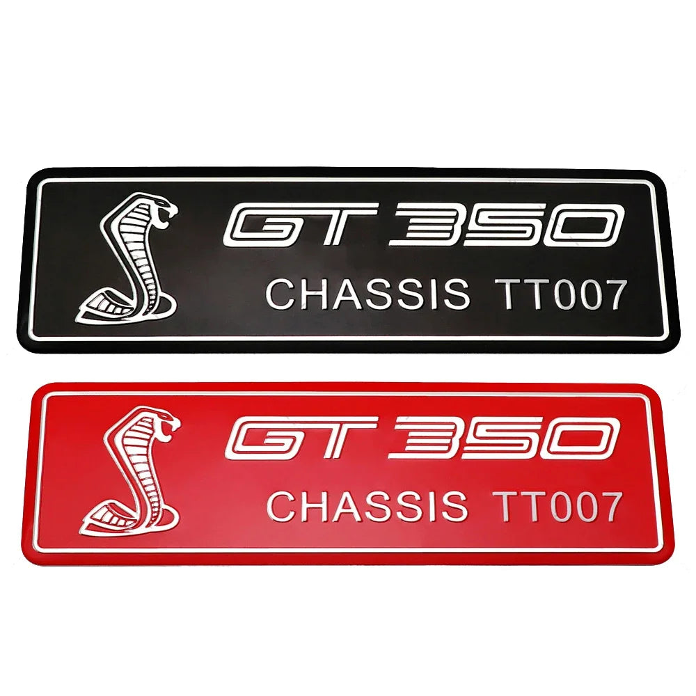 Alloy GT350 / GT500 Logo Trunk & Body Badge | Ford Shelby Mustang Emblem Sticker