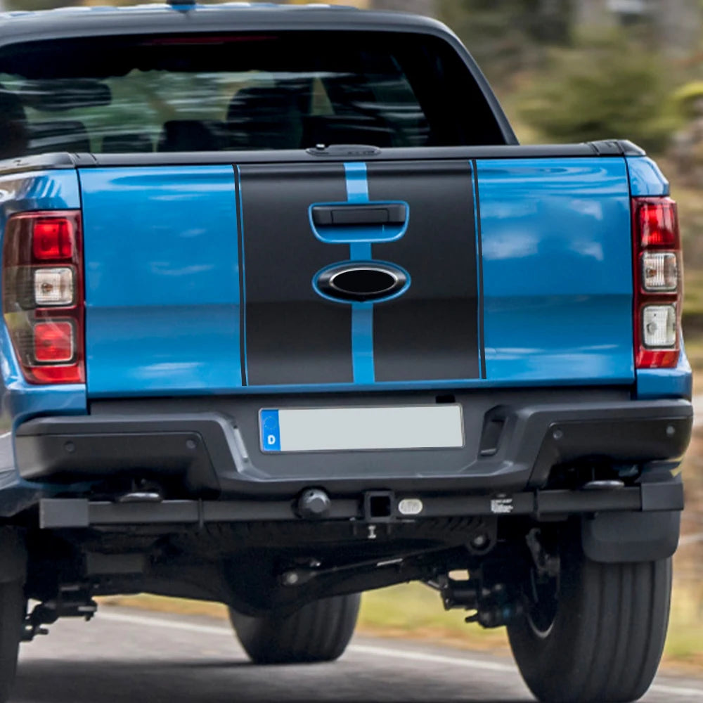 Full Body Stripe Vinyl Decal for Ford Ranger / Raptor (2015–2018) | Hood, Roof, Door & Back Door Graphics