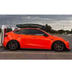 Real Carbon Fiber Side Skirt Splitters, Cupwings & Winglets for Tesla Model Y | Canards Body Kit