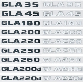 Tail Trunk Letters Logo Emblem Badge Sticker for Mercedes-Benz GLA Class / 4MATIC | Replacement Badge