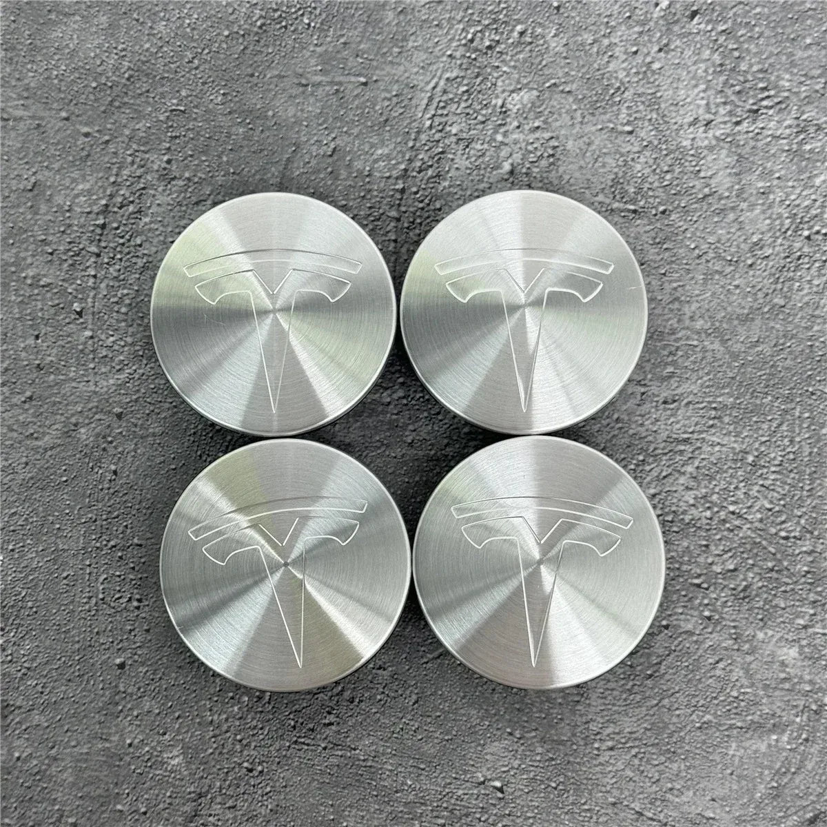 Tesla 56mm Wheel Center Caps 4Pcs Set - Original Style Hub Covers for Model 3 Y X S Auto Parts