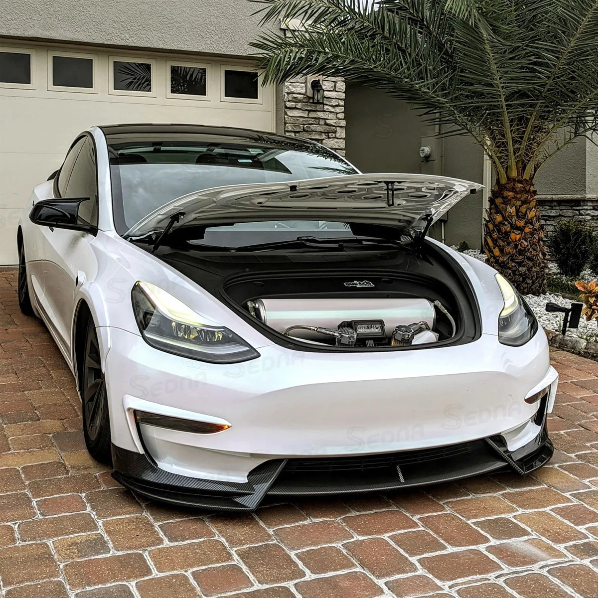 Front Bumper Lip Spoiler Splitter for Tesla Model 3 (2017–2023) & Highland (2024+) | SEDNA