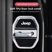 Load image into Gallery viewer, Silicone Door Lock Buckle Protection Cover for Jeep | 4-Piece Anti-Collision Elastic Guard
