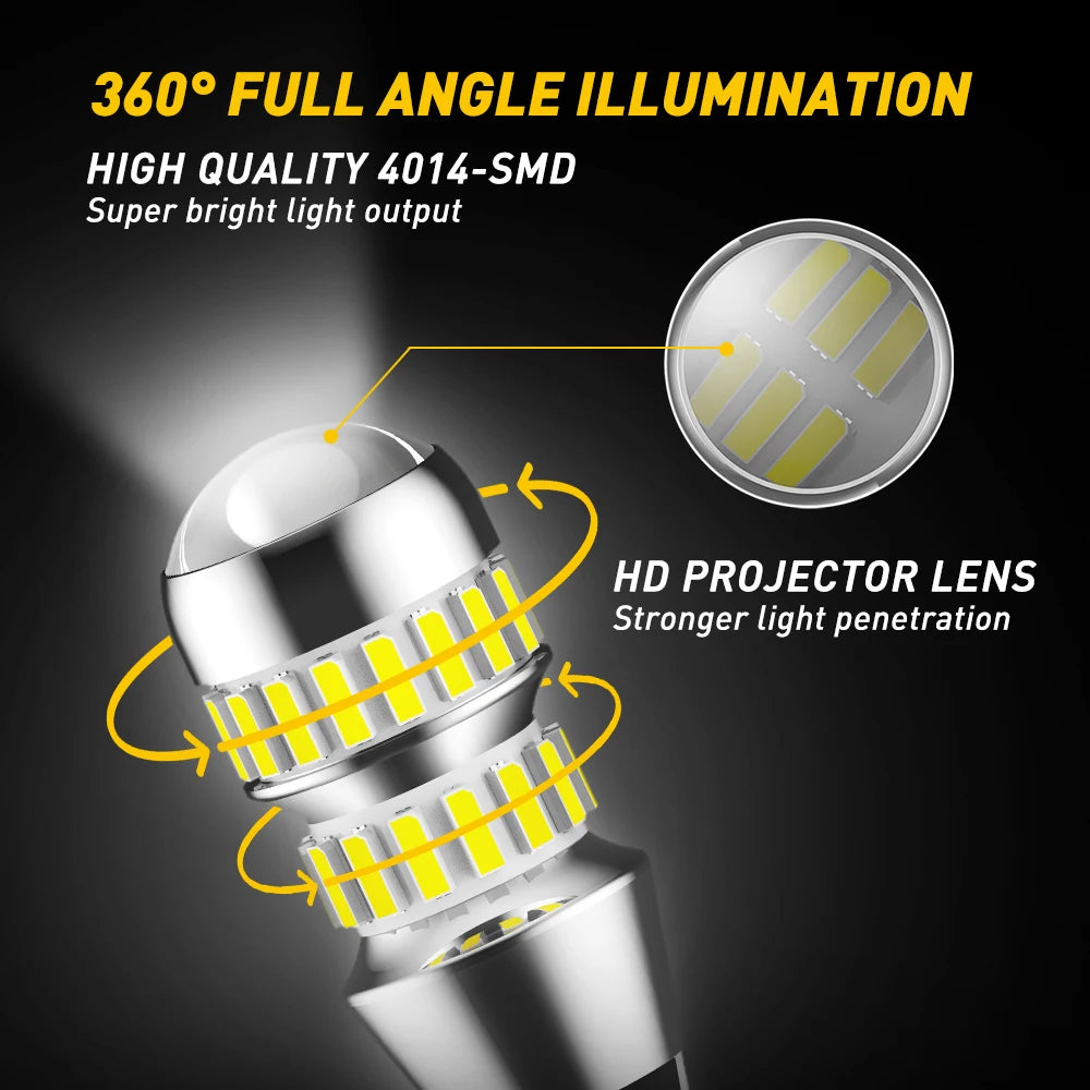 AUXITO T15 W16W 2000LM Canbus LED Bulb | 912 921 Backup Reverse Light