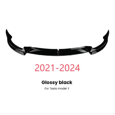 Front Bumper Front Lip Front Shovel kit Compatible for Tesla Model 3 2017-2023 & Model Y 2017-2024,Body Spoiler Splitter kit