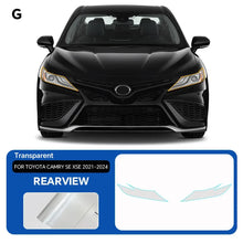 Cargar imagen en el visor de la galería, Precut PPF for Toyota Camry SE / XSE (2021–2024) | TPU Headlight &amp; Mirror Paint Protection