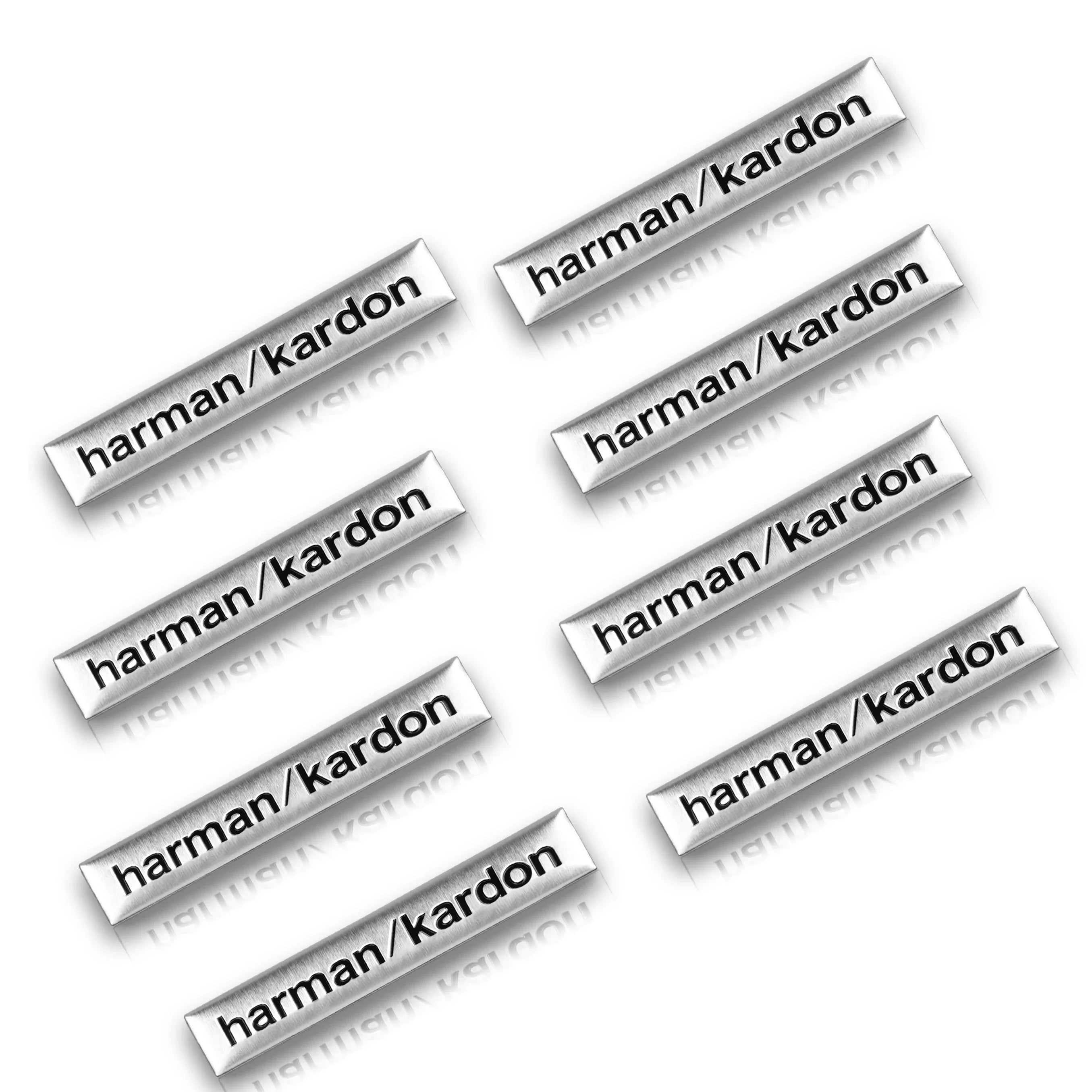 Harman Kardon 3D Aluminum Sticker Decal for Mercedes-Benz / BMW / Land Rover / Volvo | Speaker Badge