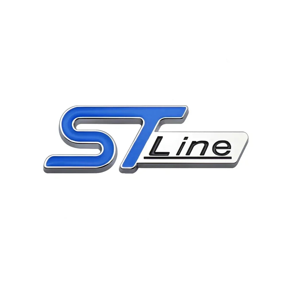 3D Metal ST Line Trunk Badge | Ford Focus / Mondeo / Kuga / Ecosport Emblem