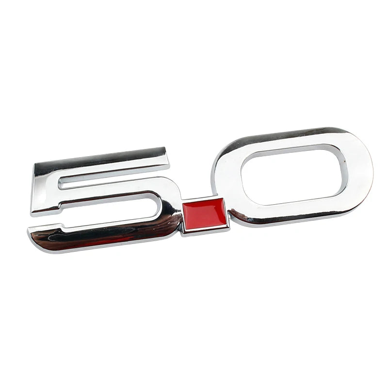 3D Metal 5.0 Logo Emblem for Ford Mustang GT / GT50 (2015-2021) | Badge Sticker