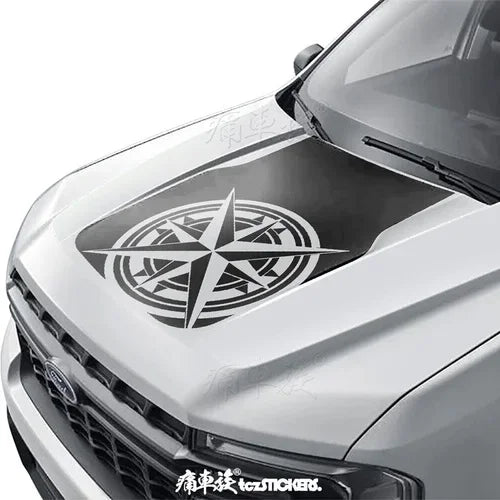Dedicated Hood Trim Decal Film for Ford Maverick | Premium Color Change Vinyl