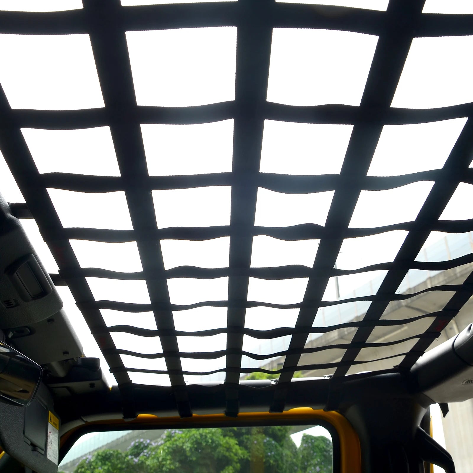 1 Set Roof Top Cargo Restraint System Net Trunk Net for Jeep Wrangler 2018-2021 JL JLU 4 Door Unlimited Rubicon Sahara X Sport