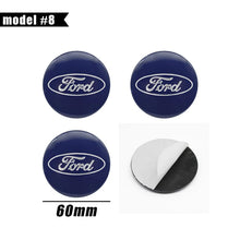 Cargar imagen en el visor de la galería, Wheel Center Hub Cap Cover Badge Stickers for Ford F-150 / Focus | 4-Piece 65mm / 60mm / 56mm