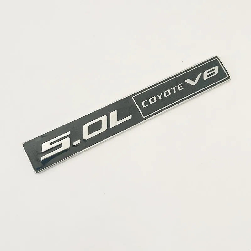 3D Metal 5.0 COYOTE V8 Rear Trunk / Fender Emblem Badge Sticker | Ford Car Accessory