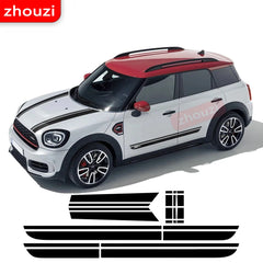 Hood Decal Bonnet Side Stripes Body Kit Sticker for Mini Cooper