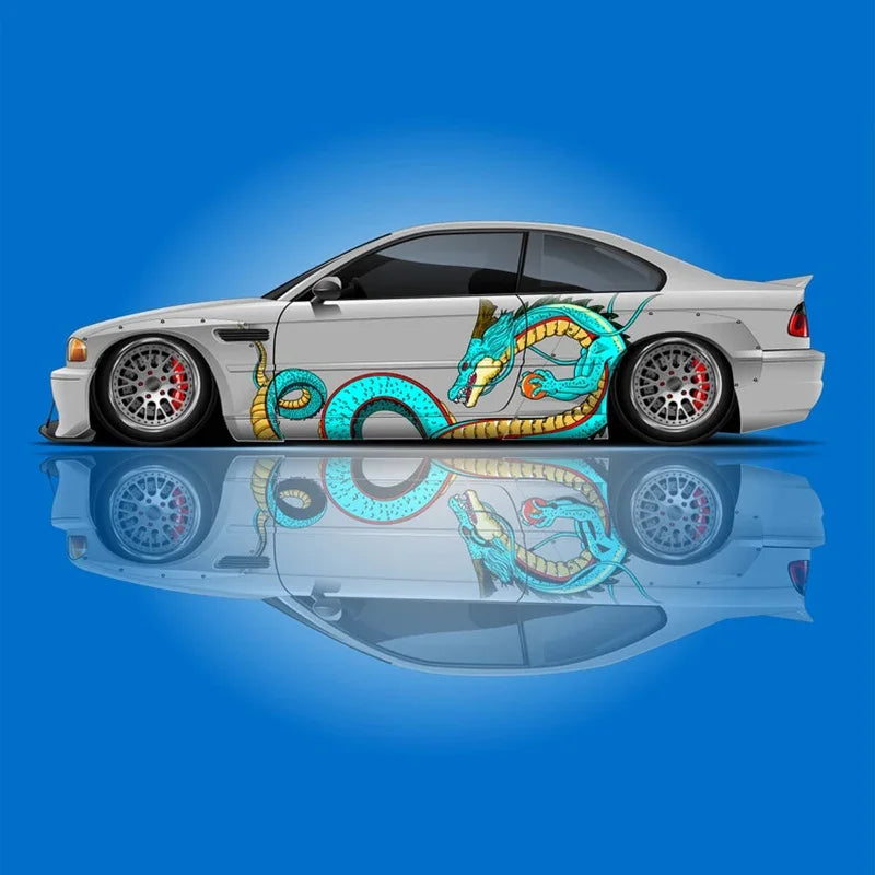 Shenron Chinese Dragon Car Livery - Large Side Vehicle Graphics Universal Vinyl Decal