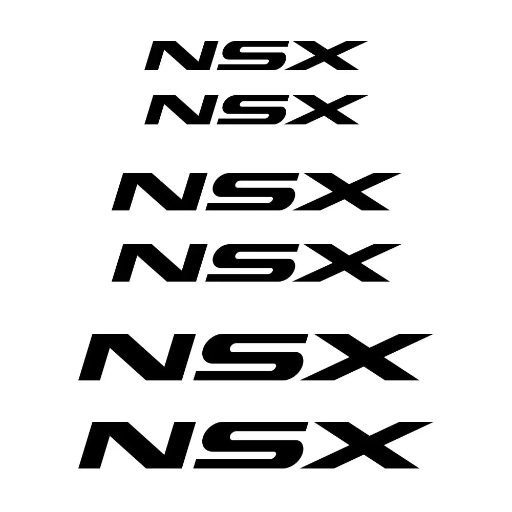 Brake Caliper Badge Decal for Acura MDX / ILX / RDX / TLX / RL / TSX / ZDX | 6-Piece Vinyl Film Set