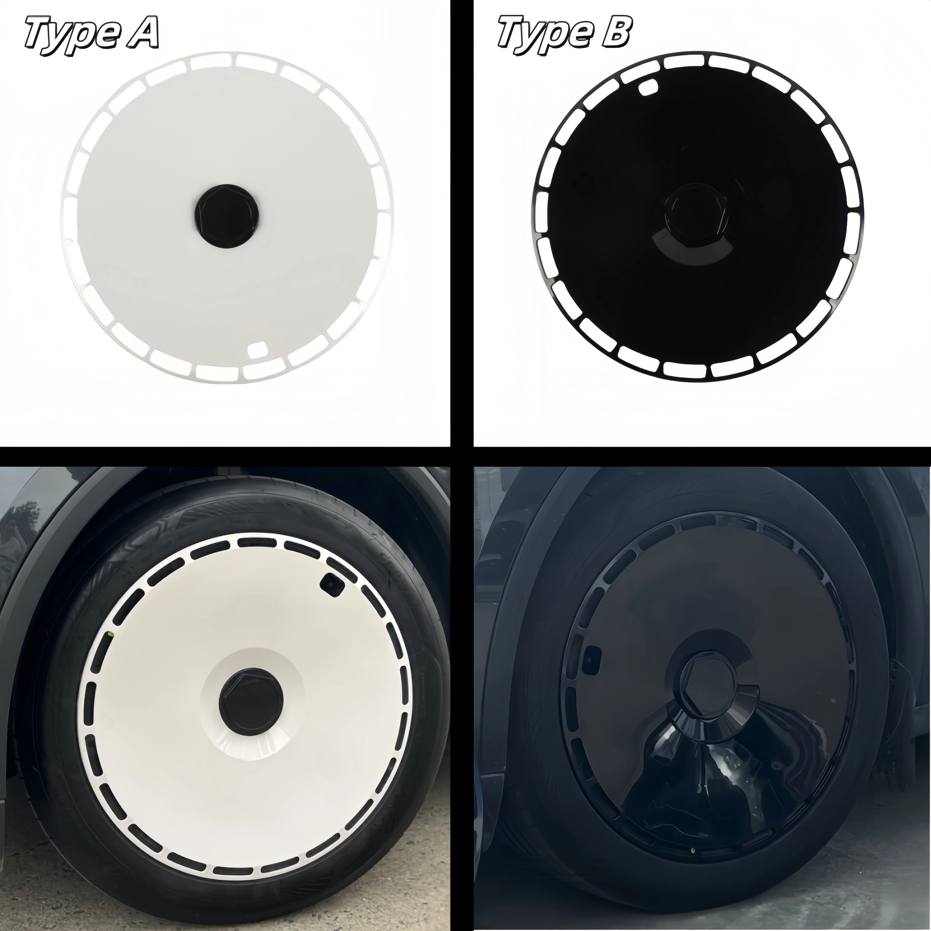 19" Performance Replacement Hub Caps for Tesla Model Y (2020–2024) | 4-Piece Wheel Cover Set
