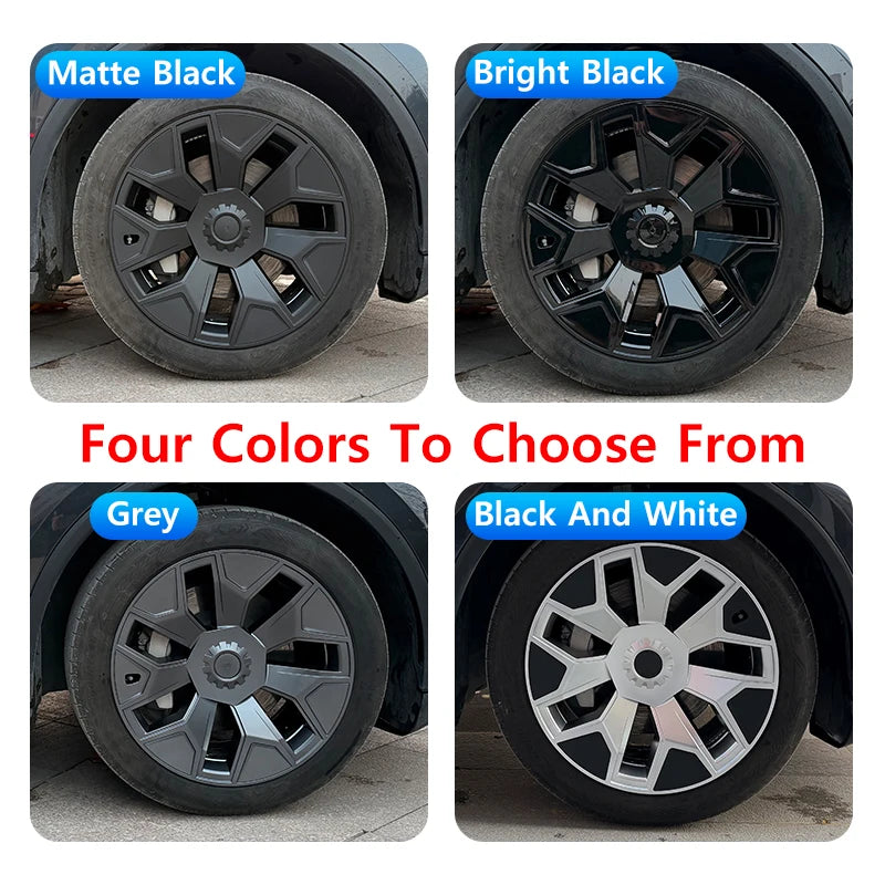 19" Replacement Hub Cap Wheel Covers for Tesla Model Y (2026) | 4-Piece Set