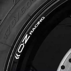 4x Racing Wheel Hub Tire Rim Decoration Sponsor Decal | PVC Sticker