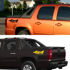 4x4 Rear Bed Side Decal for Chevrolet Avalanche | Pickup Truck Vinyl Graphic Sticker