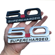 Load image into Gallery viewer, 3D Metal 5.0 Supercharged Fender &amp; Trunk Badge | Ford Mustang Styling Emblem