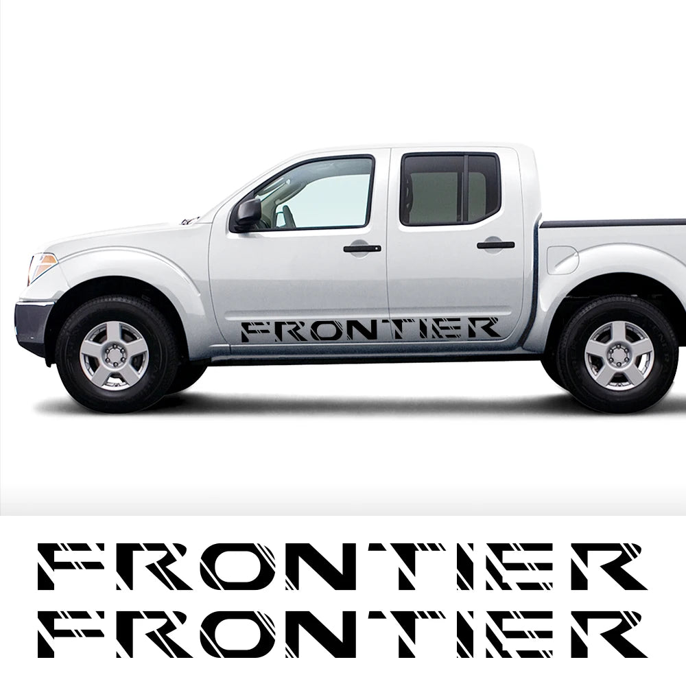 Door Side Stripe Decal for Nissan Frontier D40 / D22 / NP300 | 2-Piece Pickup Truck Vinyl Graphic