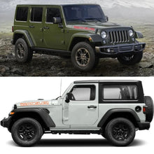 Cargar imagen en el visor de la galería, Jeep Wrangler Hood &amp; Side Vinyl Decal – Motor Graphic Bonnet Sticker | JK, JL, TJ, Unlimited