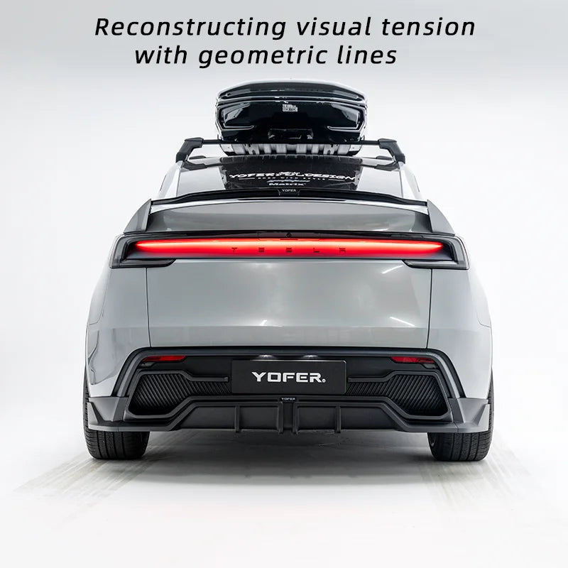 Bright Black Rear Diffuser, Spoiler & Front Bumper Body Kit for Tesla Model Y Juniper (2025) | LMTUNING