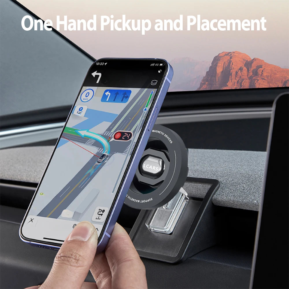 Magnetic Car Phone Mount for Tesla Model 3 Highland/Model Y (2024+)