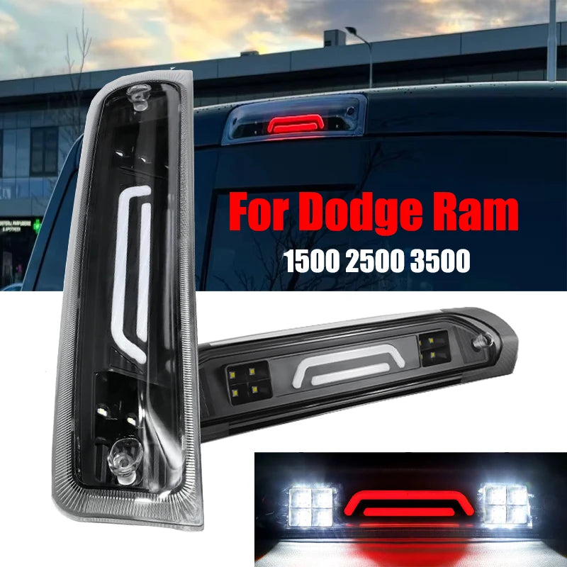 Rear LED Cargo Light LED Tail 3rd Third Brake Lamp for Dodge Ram 1500 2500 3500 Series 2003-2008 2010-2018 Additional Taillight