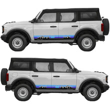 Load image into Gallery viewer, Retro Sunset Mountain Stripe Door Decal for Ford Bronco | Classic Side Vinyl Graphics