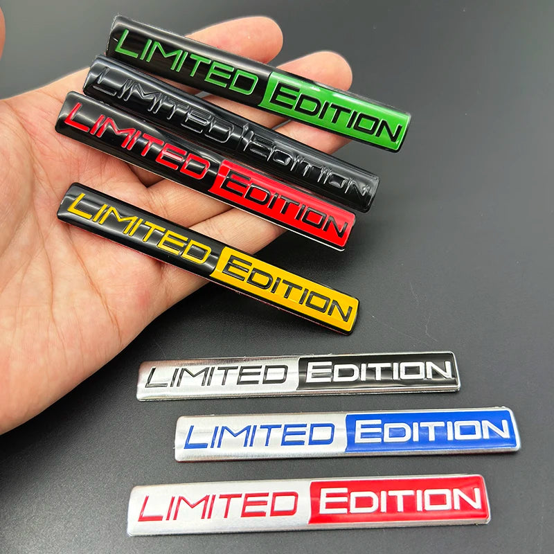 3D Aluminum LIMITED EDITION Emblem Badge Sticker Decal | Universal Car Accessory